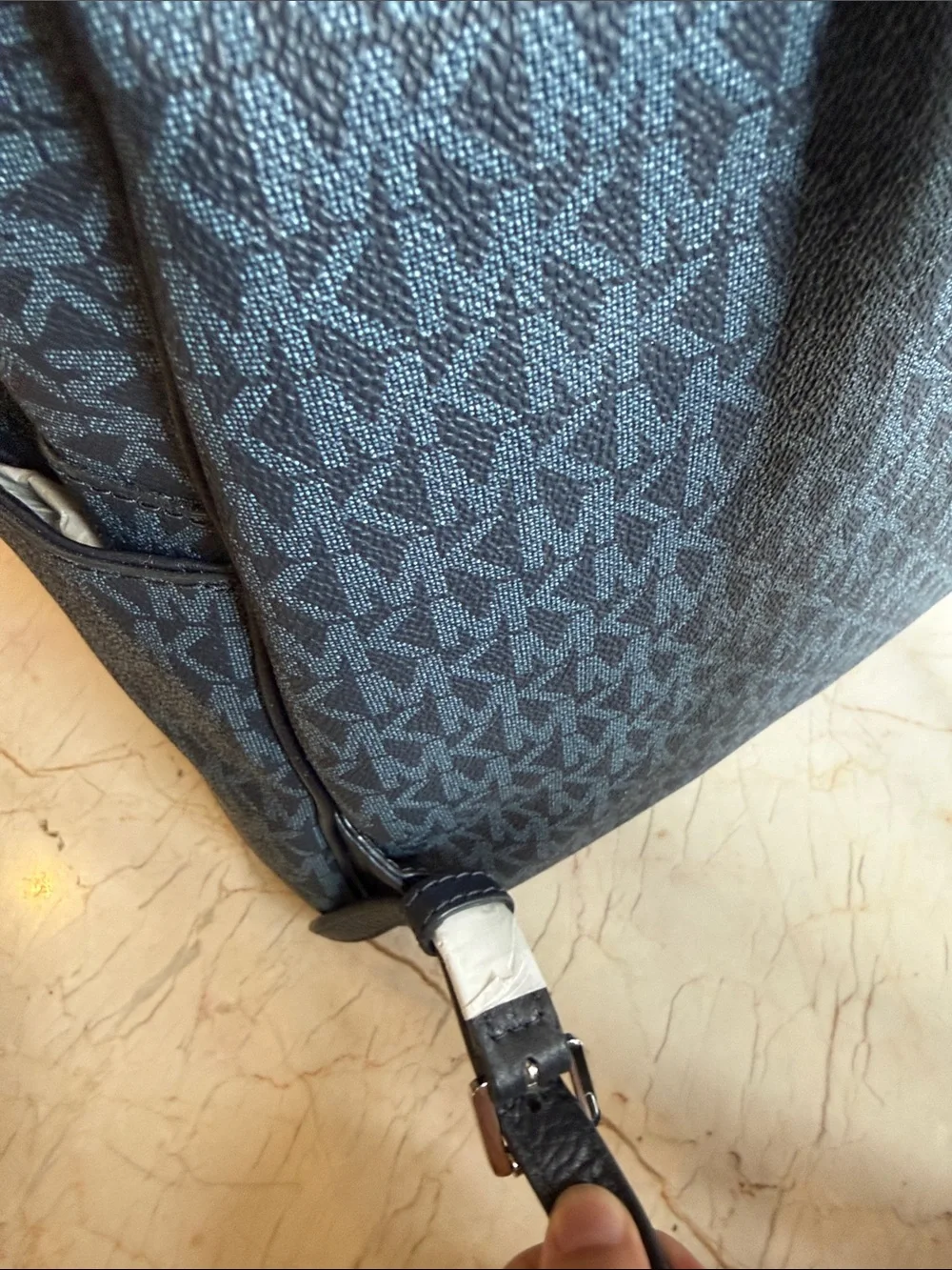 Michael Kors Dark Blue MK Logo Backpack NEVER WORN BRAND NEW